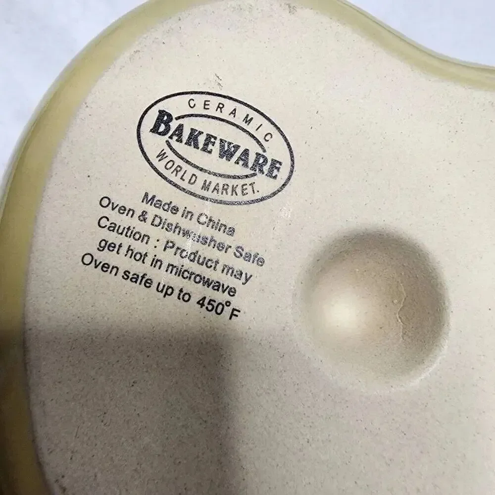 World Market Kitchen Bakeware, Ceramic Stoneware Oven Apple Baker NEW